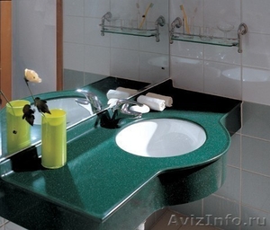 Столешницы из искусственного камня в ванную комнату  - Изображение #2, Объявление #826686